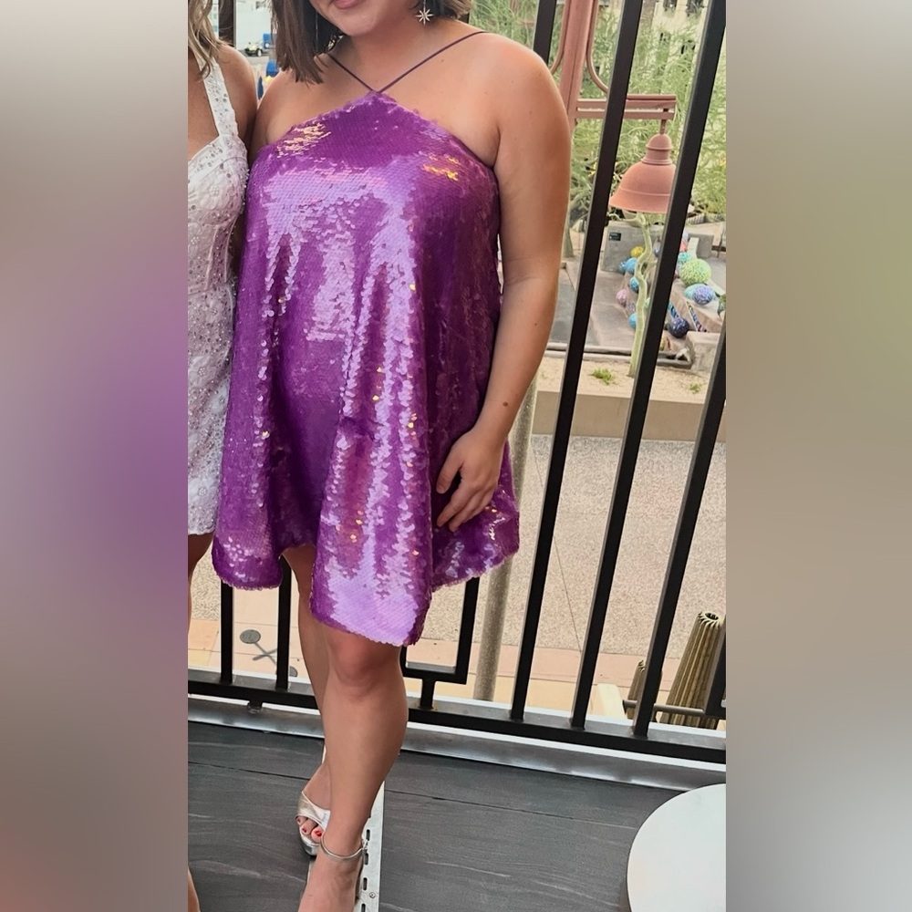 Alexis Shana Sequin Dress in Violet
